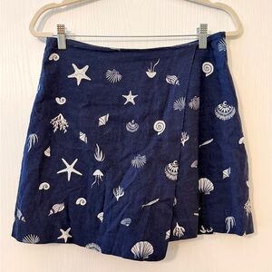Navy Blue Skirt with built-in shorts